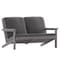 Flash Furniture Gray Poly Resin Loveseat-Gray Cushions JJ-C14022-GY-GG - alternate 6